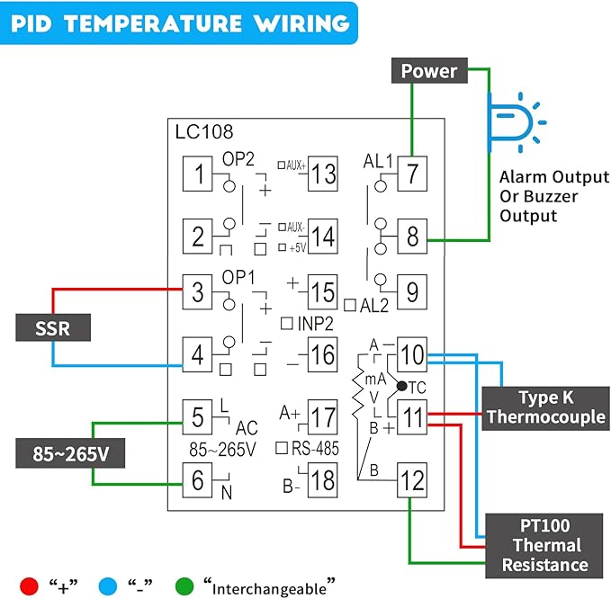 PID Temperature Controller; LC108 TC/RTD Input ;Output:SSR, Size:48*48 - Image 7