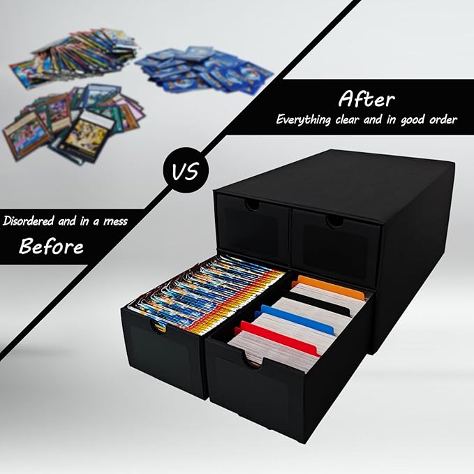 6 Sets Trading Card Storage Boxes, Includes 24-750 CT Boxes & 96 Dividers - Image 7
