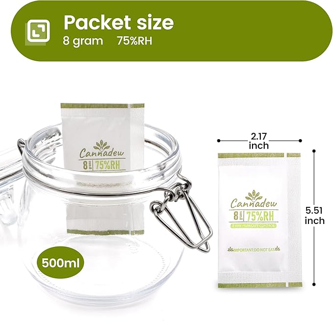 75% RH Cannadew 8g Two-Way Humidity Control Pack – Moisture Absorbers & - Image 3
