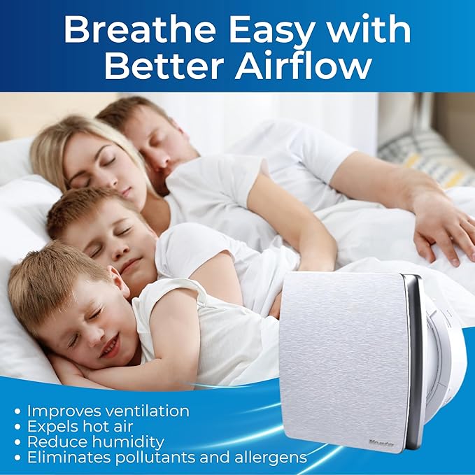Venta 4 Inch Exhaust Fan – 1.5 Sones, Quiet Wall Mount Bathroom Exhaust Fan – - Image 3