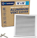 16x16 Inch Air Return Vent Cover Decorative – Premium Aluminum AC Vent Cover by LAMINAIRE