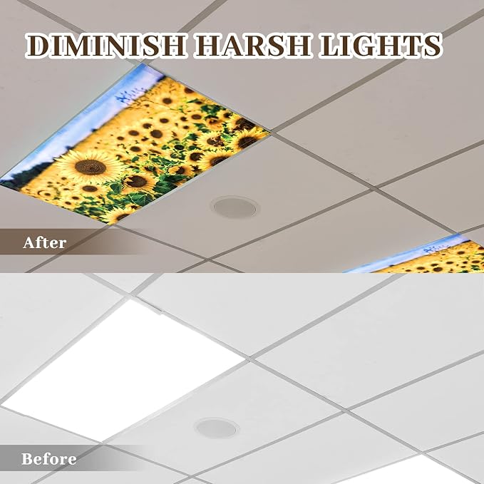 Hortsun 6 Pcs Fluorescent Light Covers - Image 3