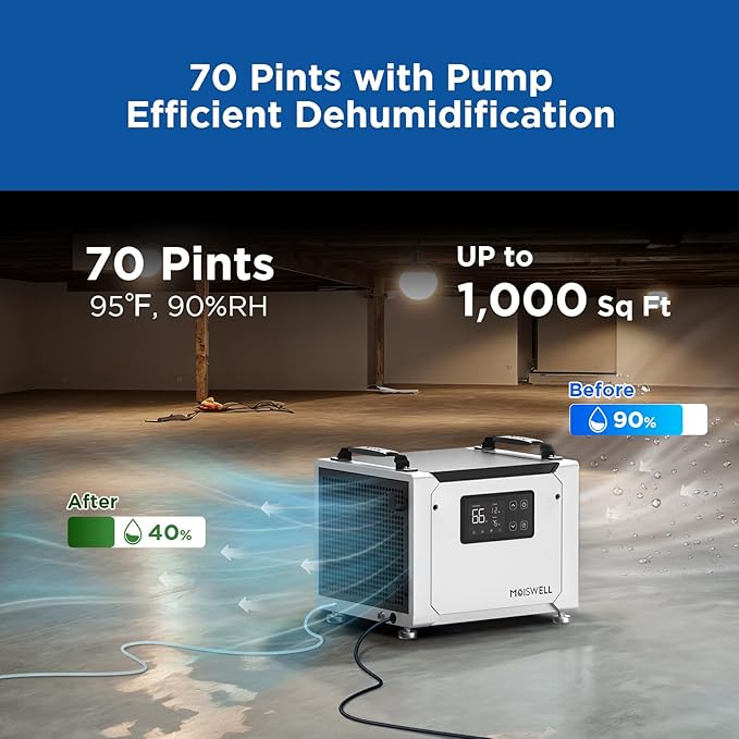 70 Pints Commercial Dehumidifier - Image 2