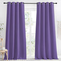 NICETOWN Kitchen Blackout Window Curtain Panel, Lilac Purple, 1 Panel, 55 by 90 by NICETOWN