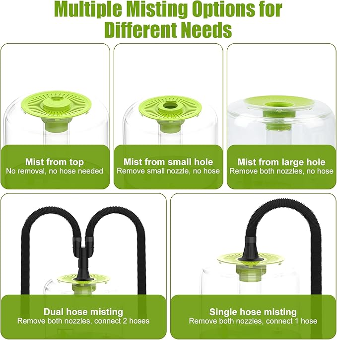 Terrarium Humidifier 2.5L – Top-Fill Ultrasonic Reptile Mister System, - Image 6