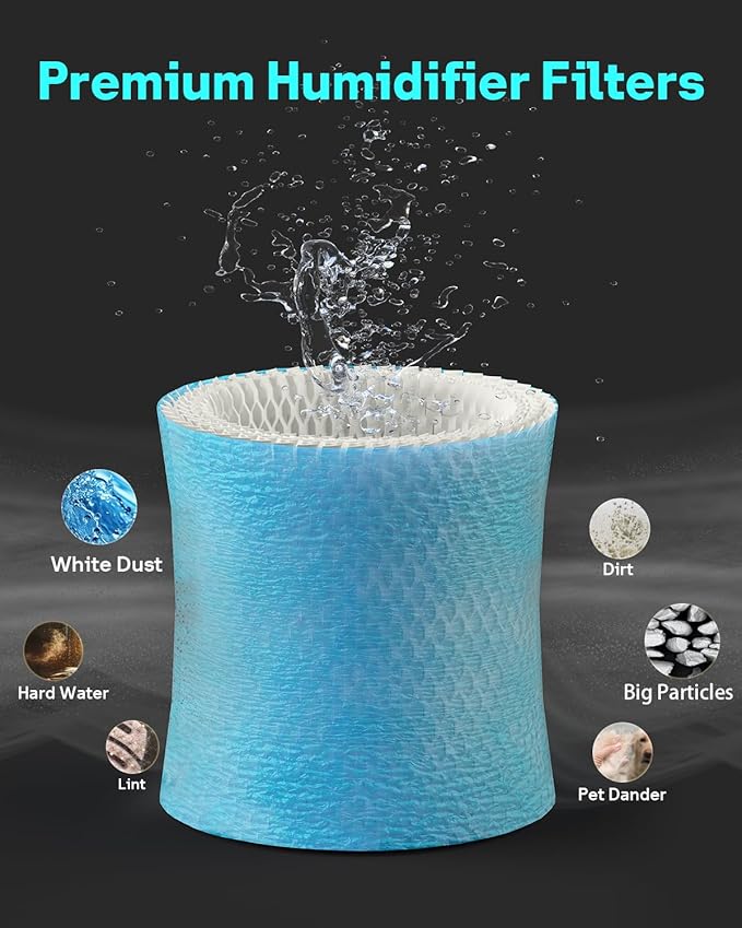 Leemone 3-Pack Bedside Humidifier Filter 2.0 Replacement Compatible - Image 5