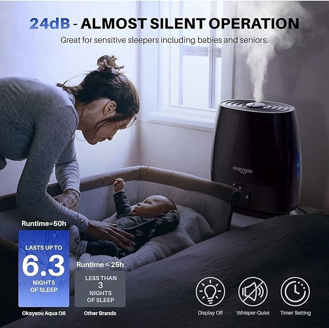 Okaysou Humidifiers, 6L Smart Humidifier and Diffuser - Image 5