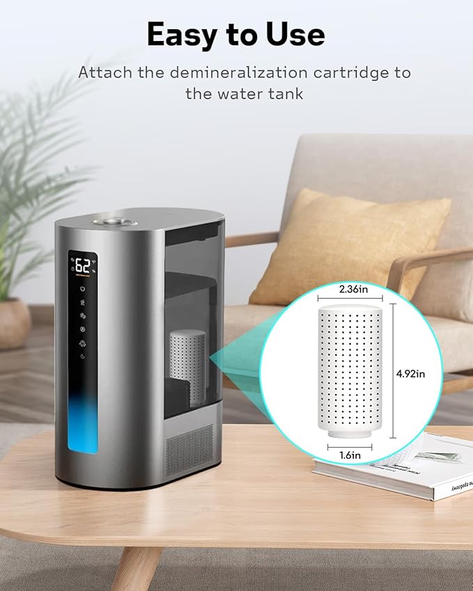Leemone 6-Pack Humidifier Demineralization Cartridge Compatible - Image 7
