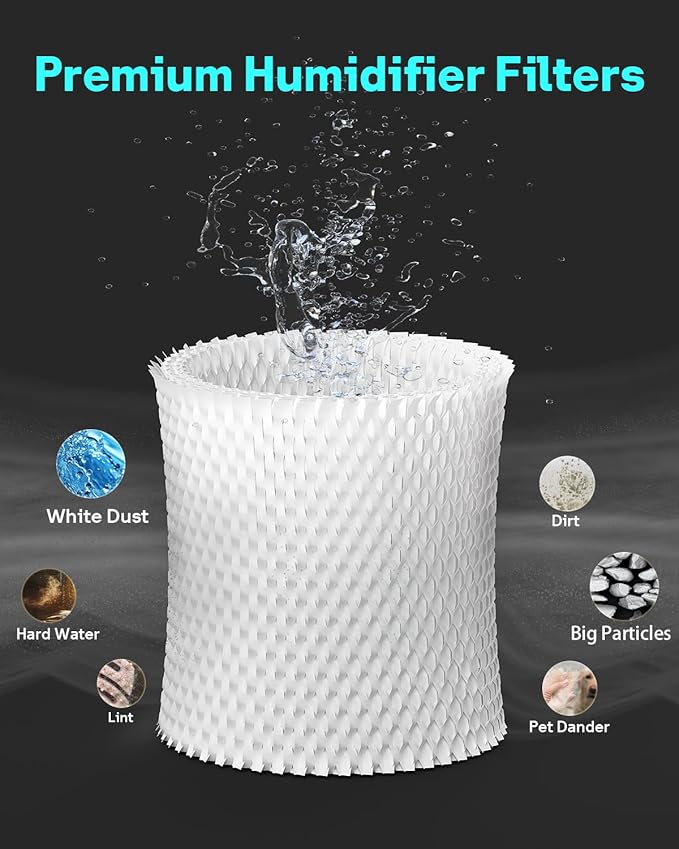 Leemone 6-Pack Bedside Humidifier Filter Replacement Compatible - Image 5