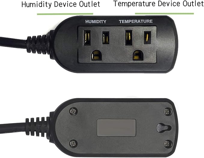 Temperature and Humidity ControllerPlug-in Thermostat Humidistat Reptile - Image 9