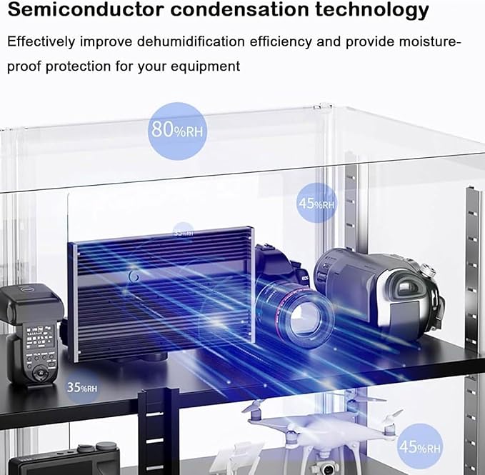 Camera Drying Cabinet, Digital Control Electronic Dry Box, 25-60RH Adjustable - Image 5
