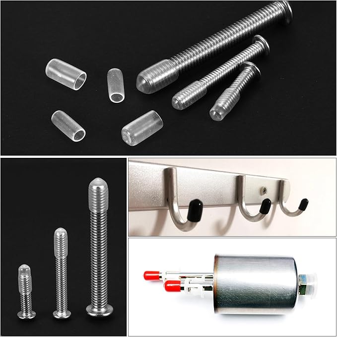 uxcell 20pcs Rubber End Caps Protective Caps 14mm ID Vinyl PVC Round Tube Bolt - Image 5