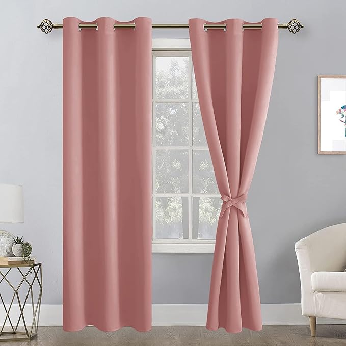 Hiasan Blackout Curtains for Bedroom, 38 x 84 Inches Long - Image 8