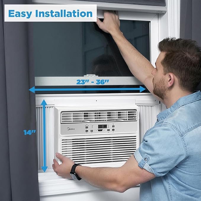 Midea 12, 000 BTU EasyCool Window Air Conditioner, Dehumidifier and Fan - Image 2