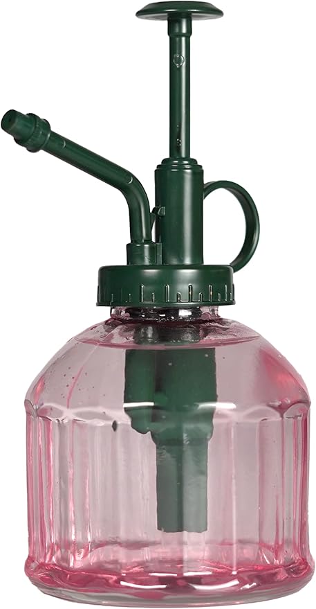 Houseplant Mister Spray Bottle – 180ml Pink Glass Plant Sprayer by BubblegumStuff
