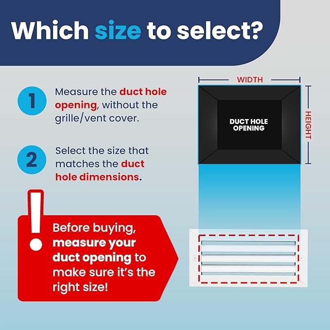 10x4 Inch Air Return Vent Cover Decorative – Premium Aluminum AC Vent Cover - Image 3