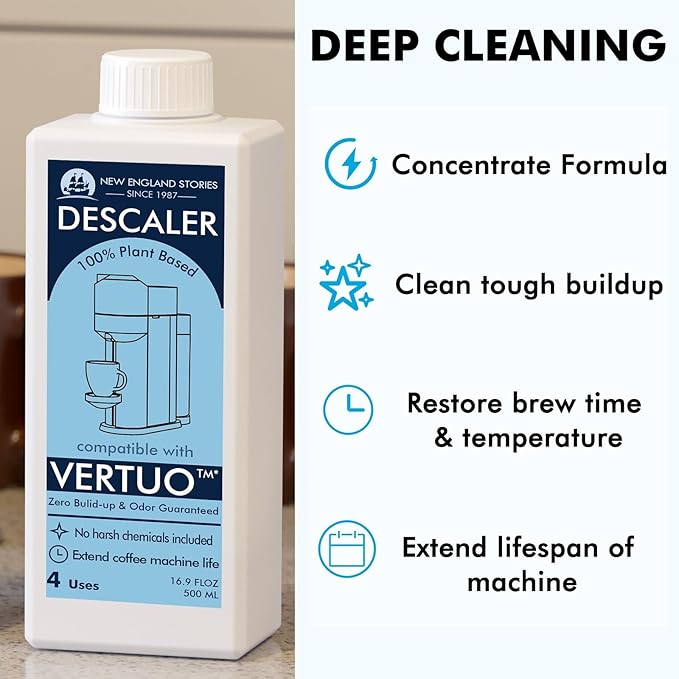 Nespresso Compatible Descaling Solution, 2 Years 8 Total Uses Descaling Kit. - Image 2