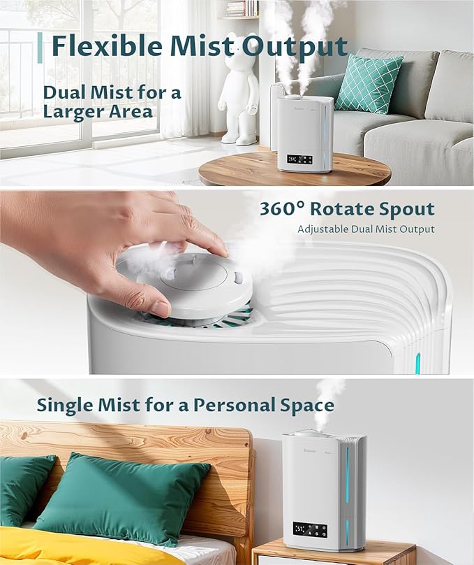 BREEZOME 6L Humidifiers for Bedroom Large Room & Essential Oil Diffuser - Image 6