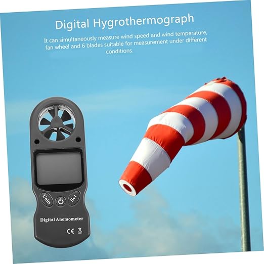 GLEAVI 1pc Digital Anemometer Hygrothermograph Wind Speeds Wind Gauge Handheld - Image 6