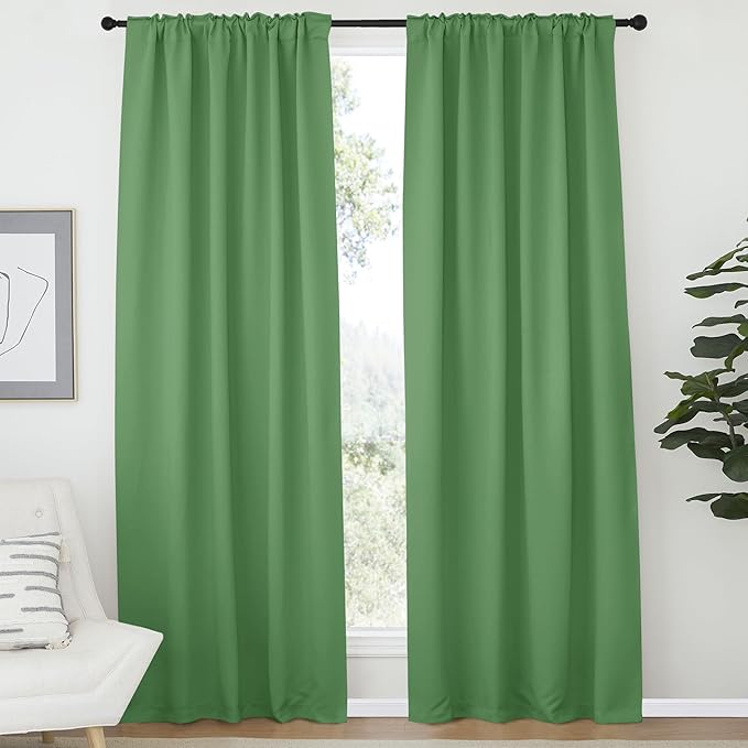 NICETOWN Bedroom Blackout Draperies and Window Treatment- 52 Width X 72 Length - Image 2