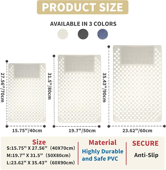 Bath Tub Shower Mat with Soft Shower Foot Scrubber Mat - Image 2
