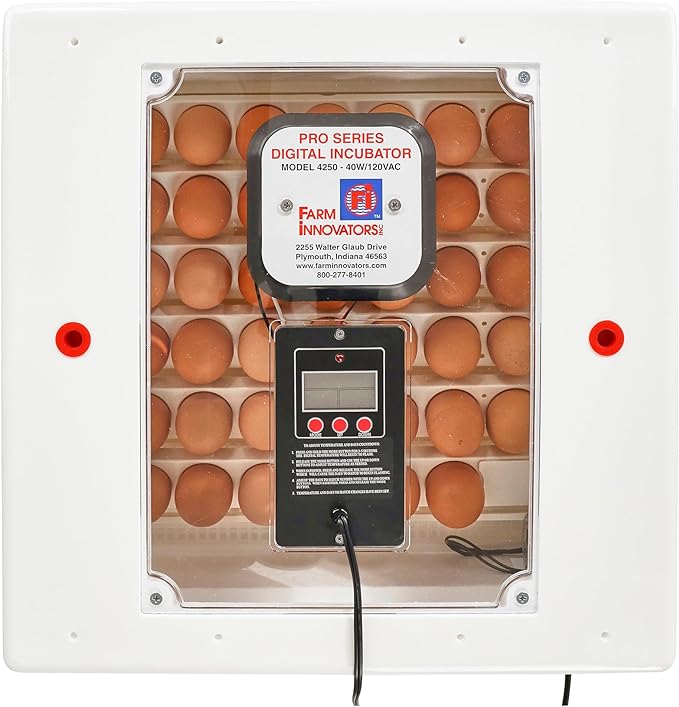 Farm Innovators 41 Egg Digital Circulated Air Incubator w/Auto Turning & - Image 9