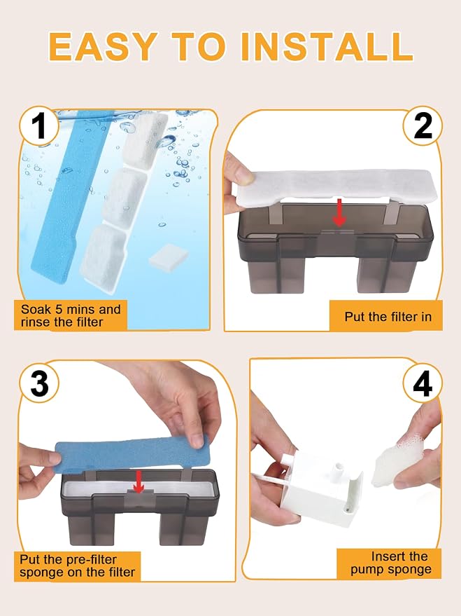 SIBAYS Dog Water Fountain Filter Replacement - Image 6