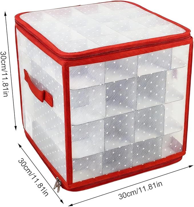 Ornament Organizer Storage Box | Space-Saving Decoration Container - Image 4