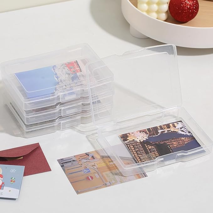 novelinks Transparent 4" x 6" Photo Organizers and Photo Storage Box - Image 5