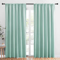 NICETOWN Living Room Curtains, Aqua Blue, 1 Pair, 70 x 84-inch, Home by NICETOWN