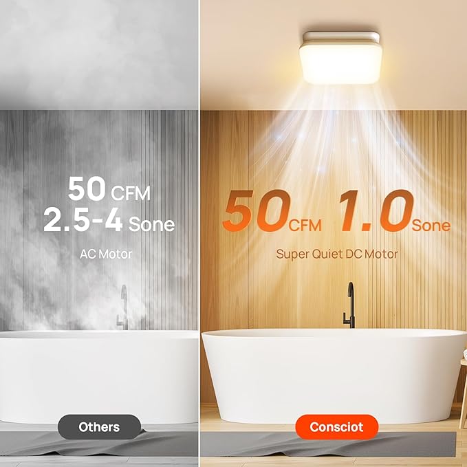 Consciot 50 CFM Bathroom Exhaust Fan - Image 6