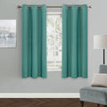 MYSKY HOME Bedroom Curtains 63 Inches Long Blackout Curtains by MYSKYHOME