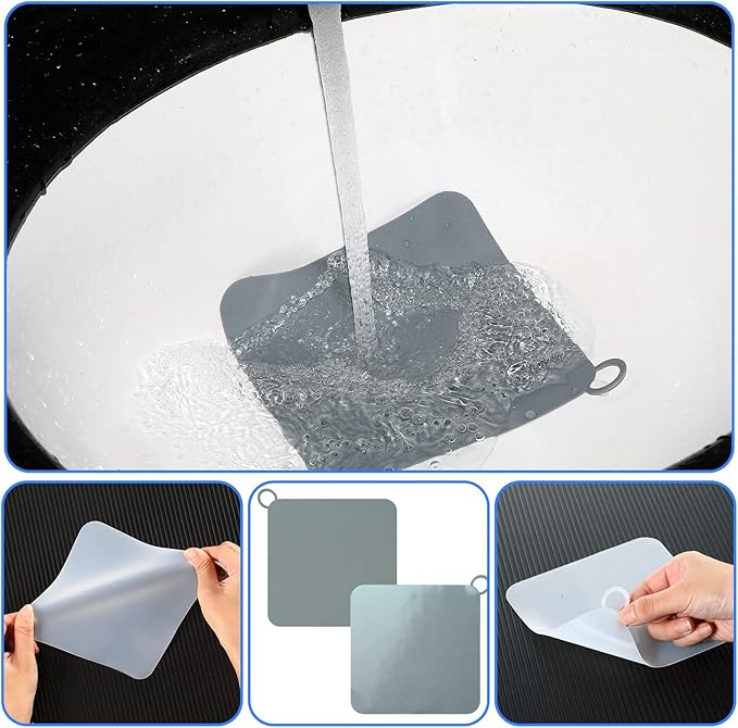 Yinkin 6 Pcs Drain Covers to Keep Bugs Out Silicone Shower Floor Tub Stoppers - Image 5