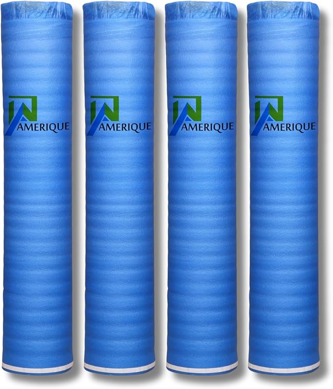 800SQFT AMERIQUE 1.5MM Premium Flooring Padding 3-in-1 Heavy Duty Foam Blue by AMERIQUE