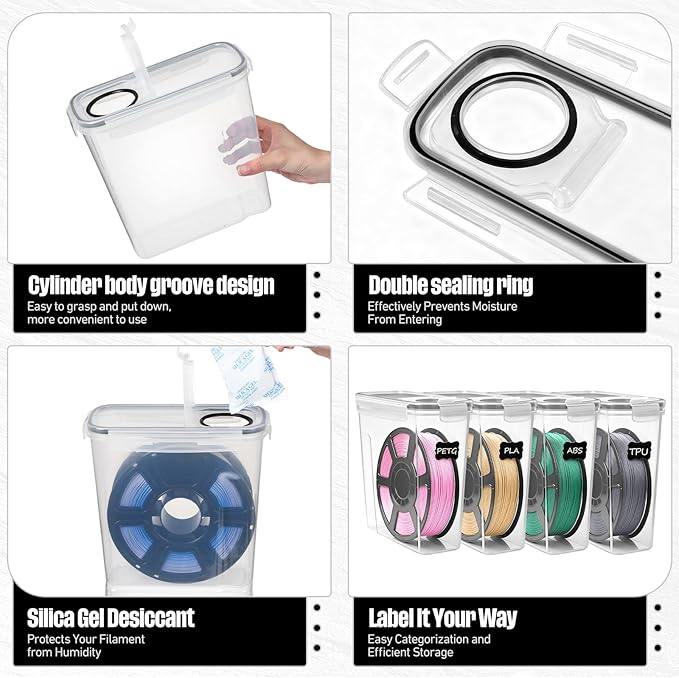 16 Pack 3D Printer Filament Storage Box - Image 3