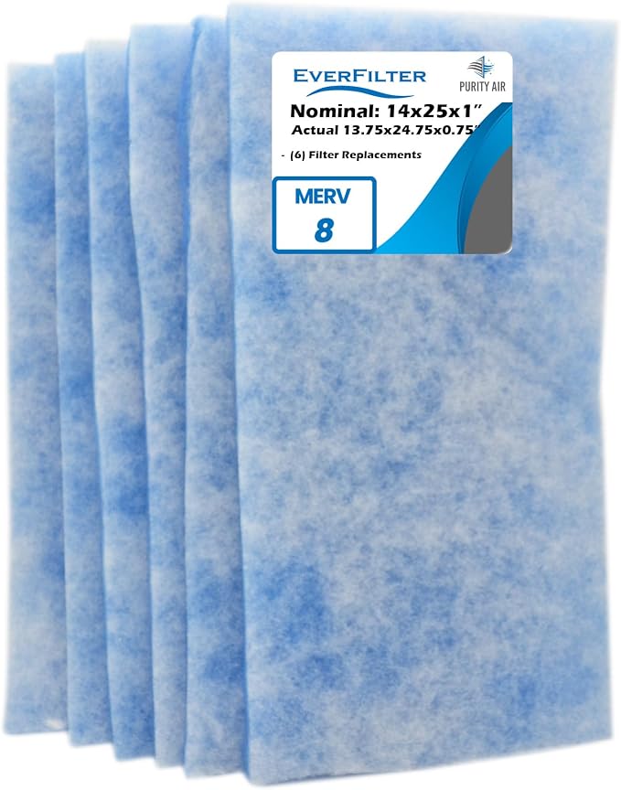 14x25x1 Air Filter MERV 8 Filter Media Replacements only, HVAC AC Furnace Air by PurityAir