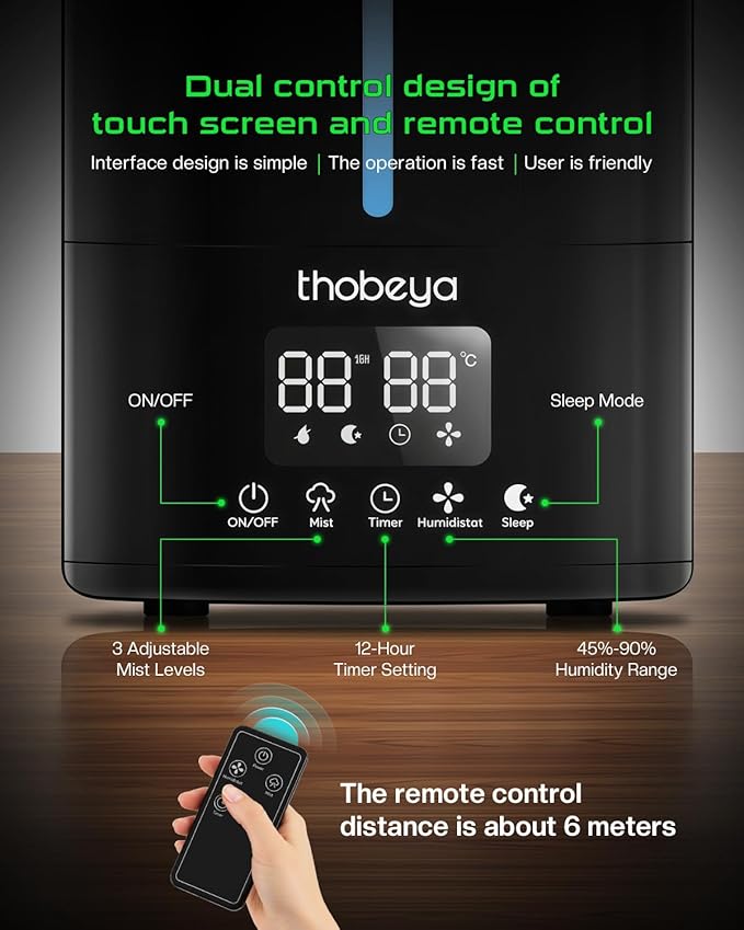 1.32 Gal / 5L Reptile Humidifier Fogger, Timer Function, Humidifier - Image 8