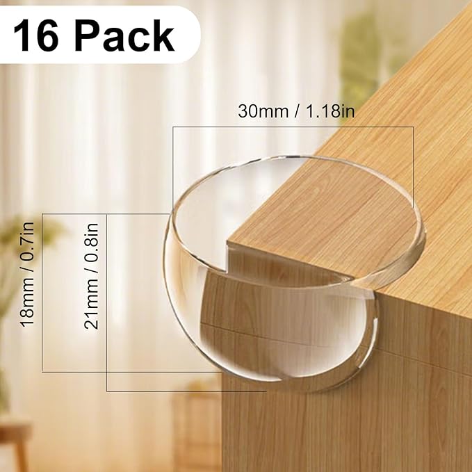 16 Pack Clear Corner Protectors - Image 2
