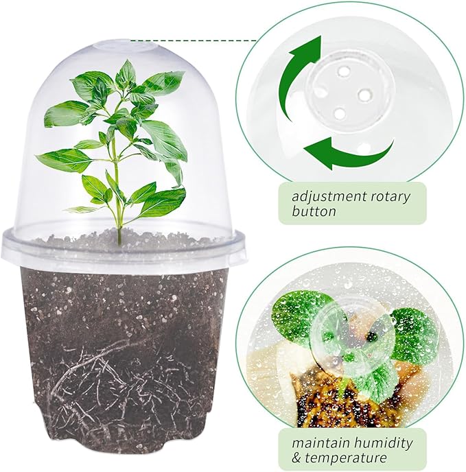 JOPY 4 Inch Plastic Nursery Pots - Image 3