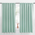 NICETOWN Blackout Curtains for Bedroom, Aqua Blue, 1 Pair, 62 by 63-inch by NICETOWN