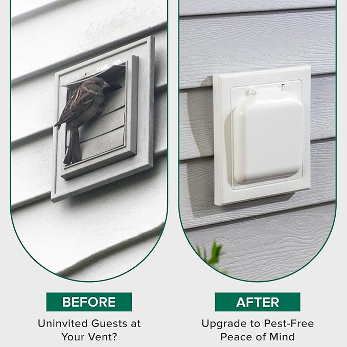 NO-PEST VENT MetalGuard, Dual Door Dryer Vent Cover Outdoor 4 Inch, - Image 5