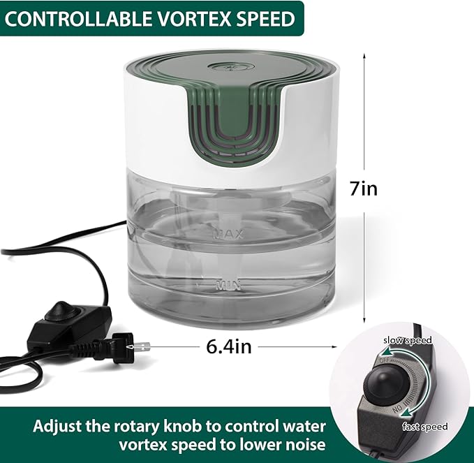 Water Air Purifiers for Home, Quiet Variable Speed Water Based Air Purifier - Image 2