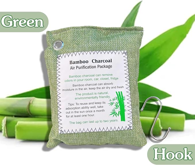 Bamboo Charcoal Air Purifying Bag, Activated Charcoal Odor Absorber Moisture - Image 7