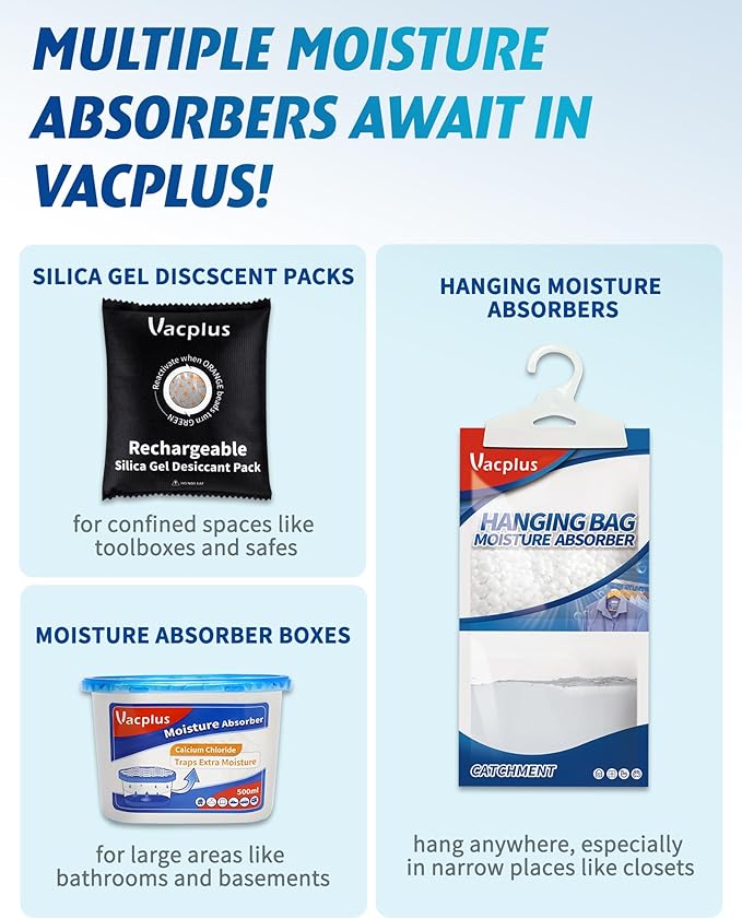 Vacplus 4 Pack 400g Reusable Desiccant Packs - Image 7