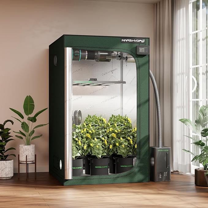MARS HYDRO 4x4 Grow Tent Pro, Larger Observation Window, Controller & Socket - Image 2