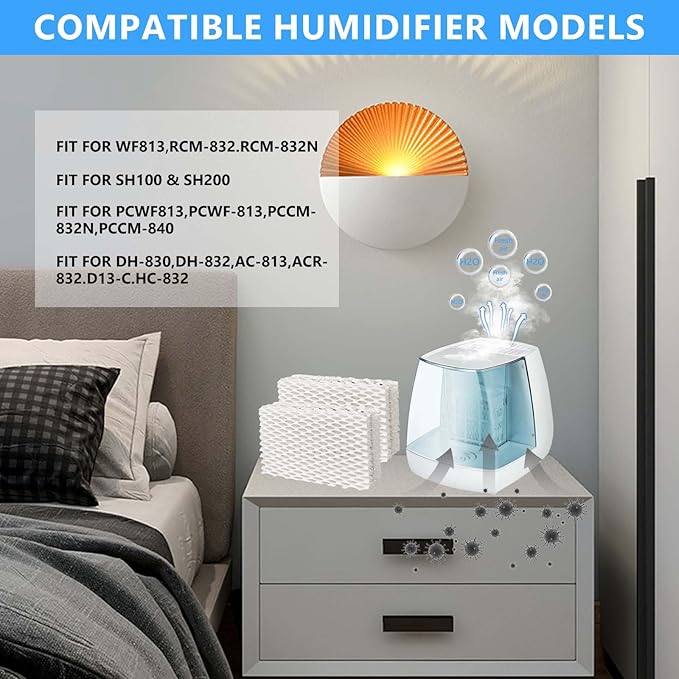 8 Pack Wf813 Eqwf813 Humidifier Filters Compatible - Image 5