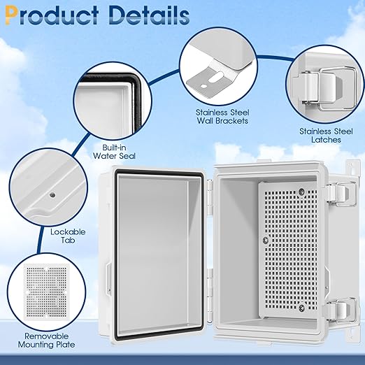 Waterproof Outdoor Project ABS Plastic Junction Box IP67 Weatherproof Dustproof - Image 3