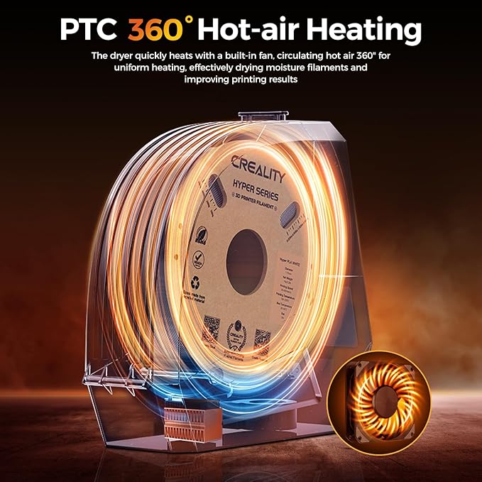 Creality Filament Dryer, Space Pi Filament Storage Box -Double 360° Heating and - Image 2