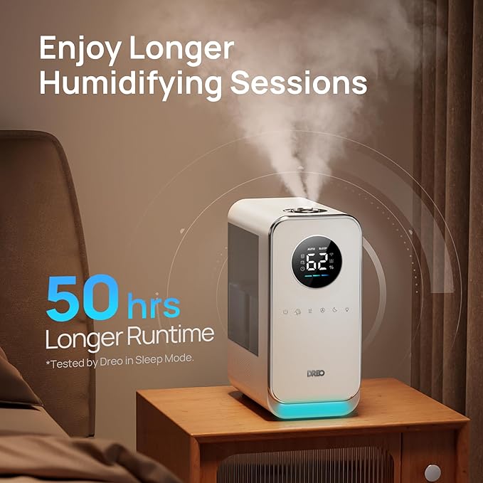 DREO Humidifiers for Bedroom, Top-filled Smart Quiet Cool Mist Humidifiers for - Image 5