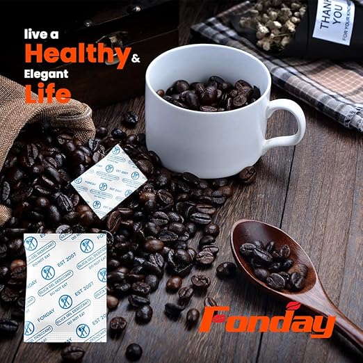 1 Gram 2000 Packets Fonday Food Grade Silica Gel Desiccants Packs Moisture - Image 6
